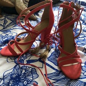 Express strappy heels